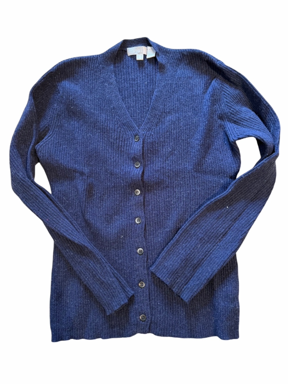 Vintage Esprit little navy cardigan, size M